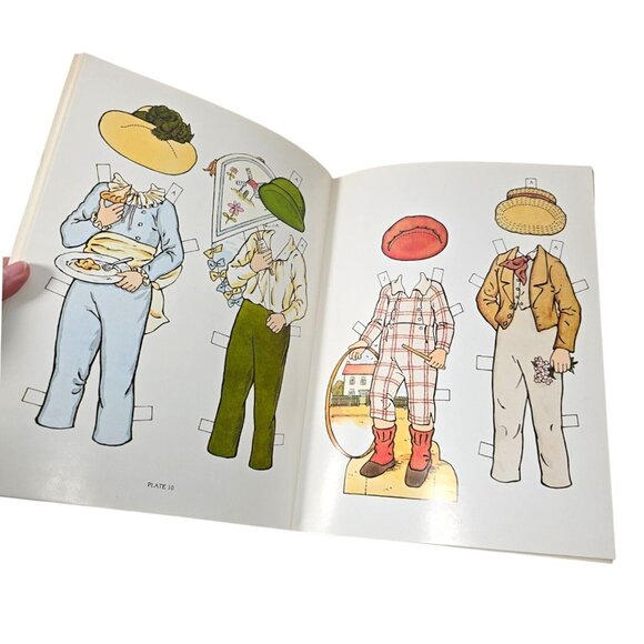 Kate Greenaway Paper Dolls Kathy Allert 1981 Dover Book Vintage Victorian Style - Picture 7 of 11